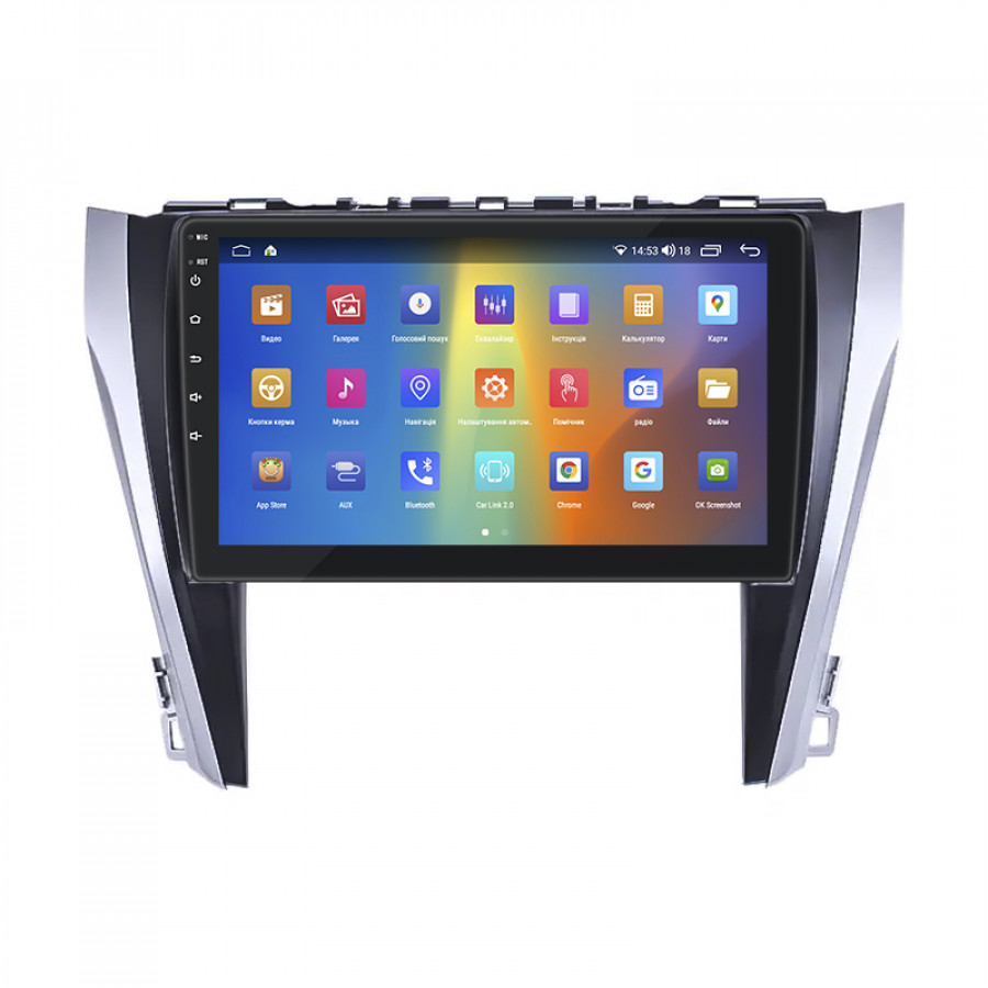 Штатная магнитола Lesko для Toyota Aurion II 2012-2017 экран 10" 2/32Gb CarPlay 4G Wi-Fi GPS Prime