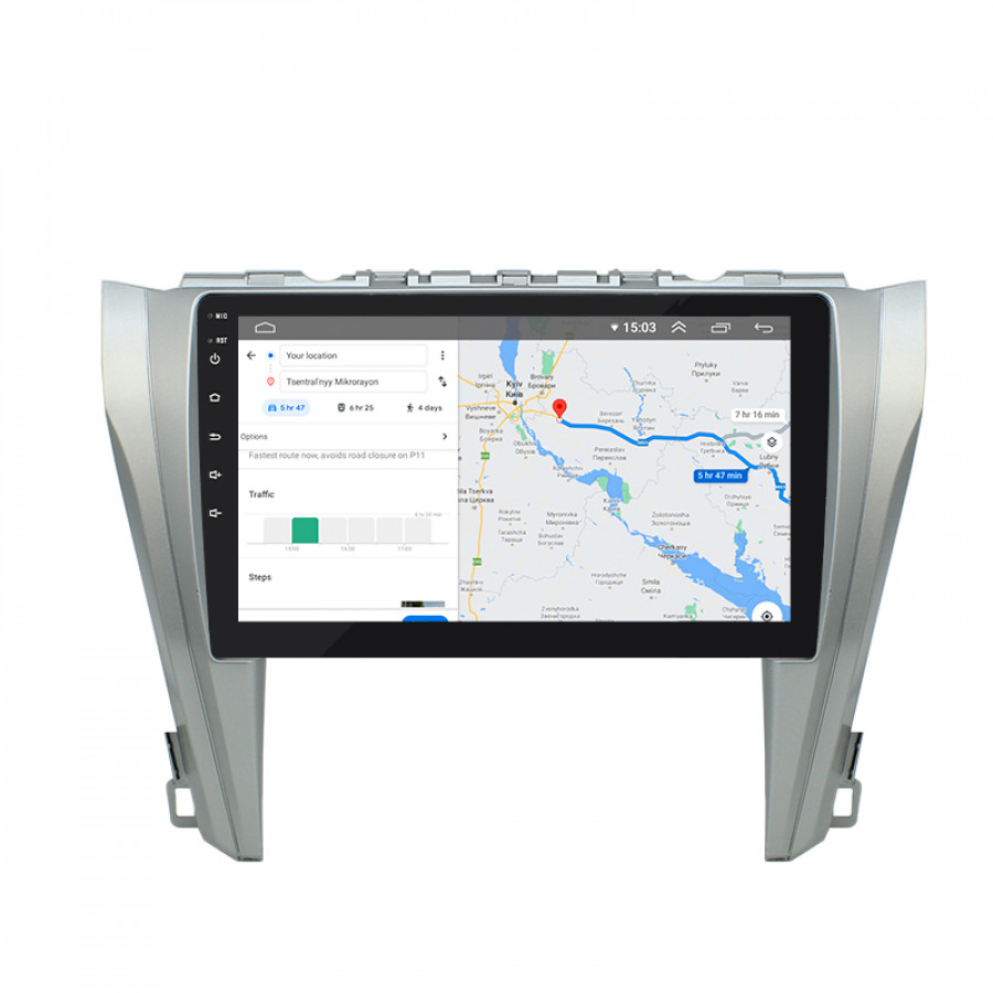Штатная магнитола Lesko для Toyota Aurion II 2012-2017 экран 10" 4/64Gb 4G Wi-Fi GPS Top