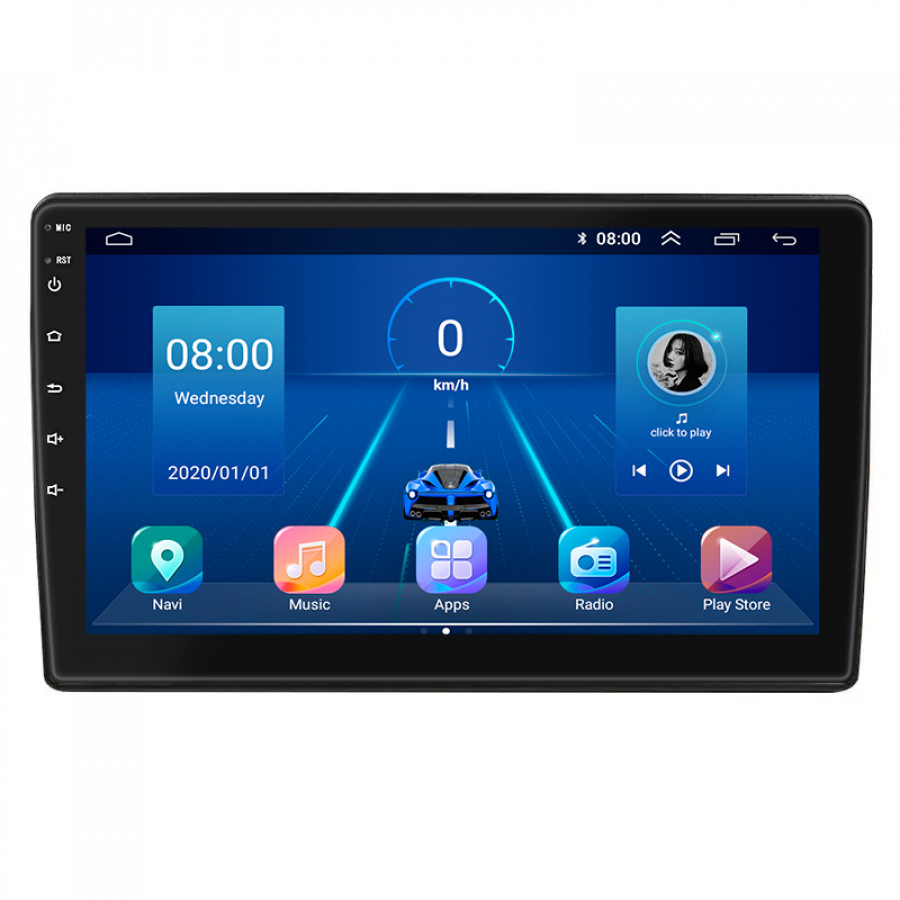 Штатная магнитола Lesko для Toyota Auris I 2006-2010 экран 10" 4/64Gb 4G Wi-Fi GPS Top