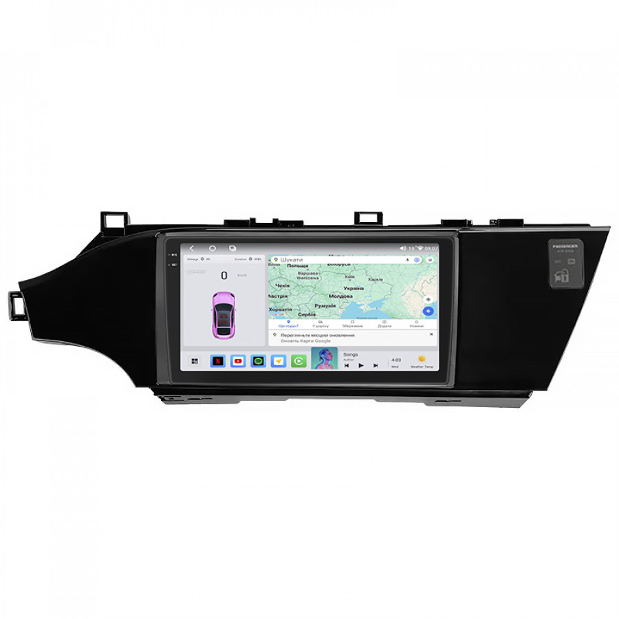 Штатная магнитола Lesko для Toyota Avalon IV Рестайлинг 2015-2018 экран 9" 4/64 QLED CarPlay 4G Wi-Fi GPS 360 Prime