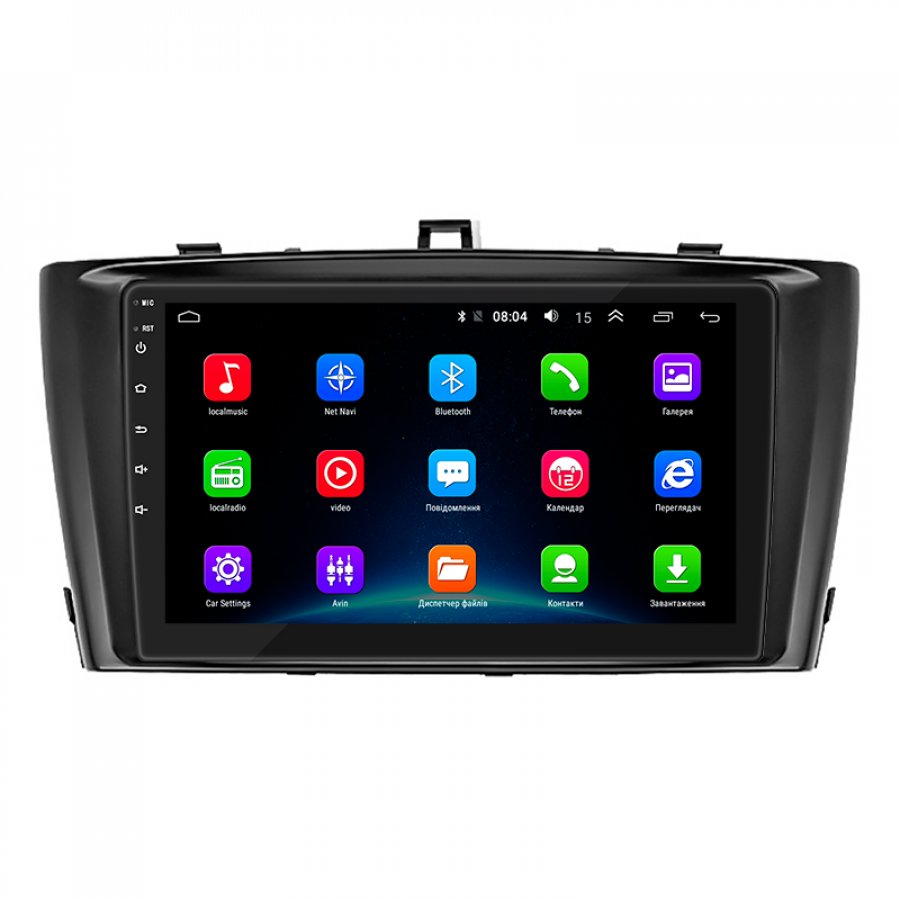 Штатная магнитола Lesko для Toyota Avensis III 2008-2011 экран 9" 2/32Gb Wi-Fi GPS Base