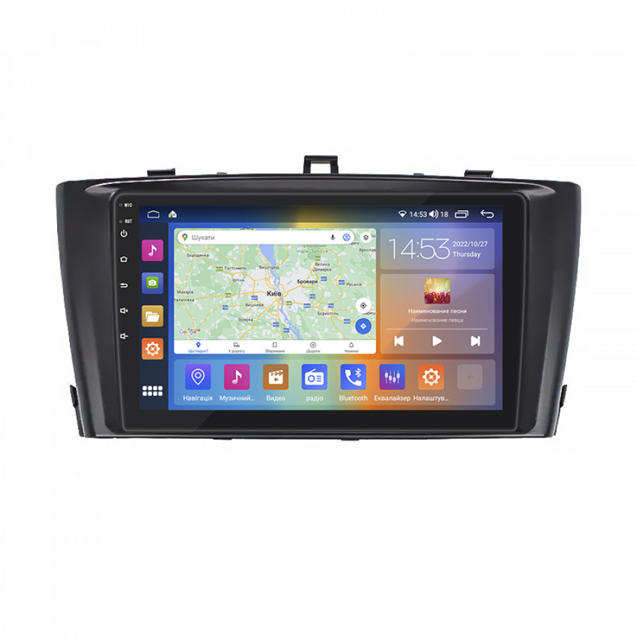 Штатная магнитола Lesko для Toyota Avensis III 2008-2011 экран 9" 4/64Gb CarPlay 4G Wi-Fi GPS Prime