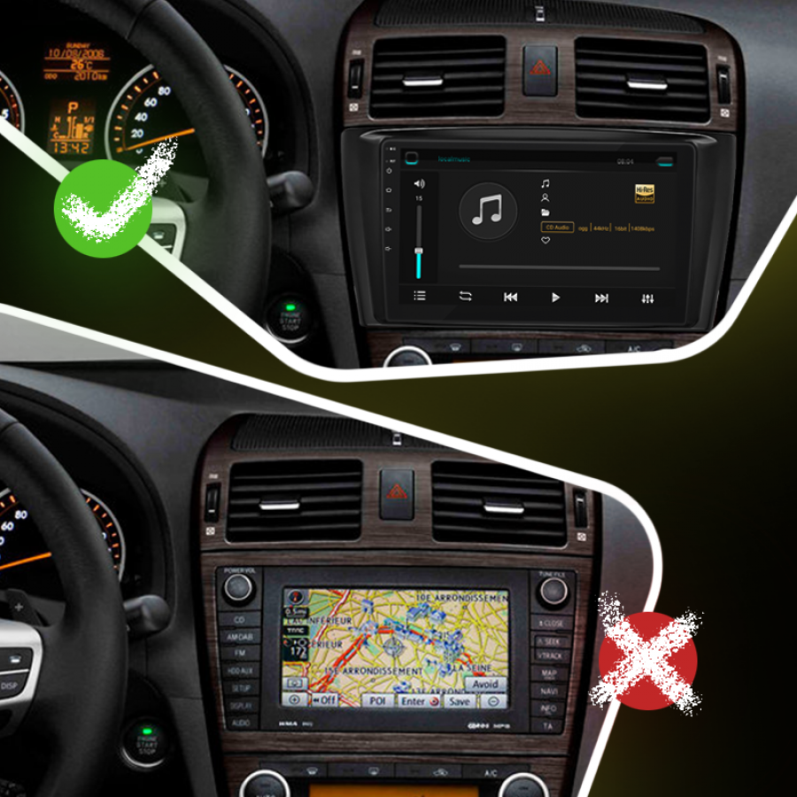 Штатная магнитола Lesko для Toyota Avensis III Рестайлинг 2011-2015 экран 9" 2/32Gb 4G Wi-Fi GPS Top