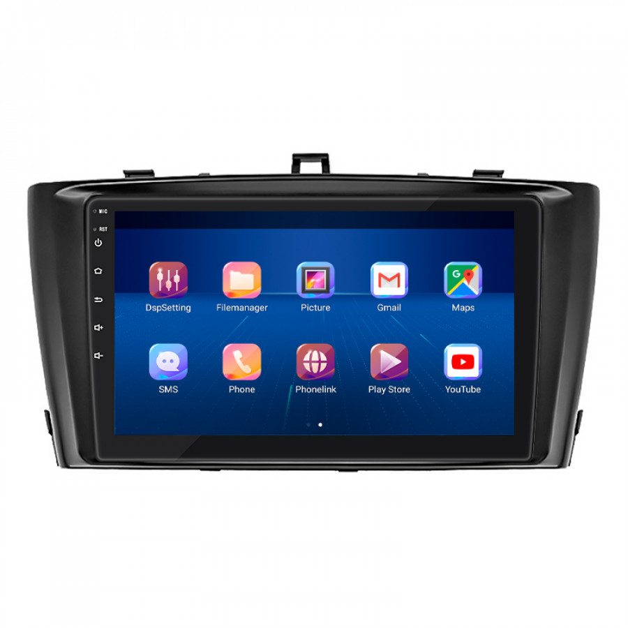 Штатная магнитола Lesko для Toyota Avensis III Рестайлинг 2011-2015 экран 9" 4/64Gb 4G Wi-Fi GPS Top