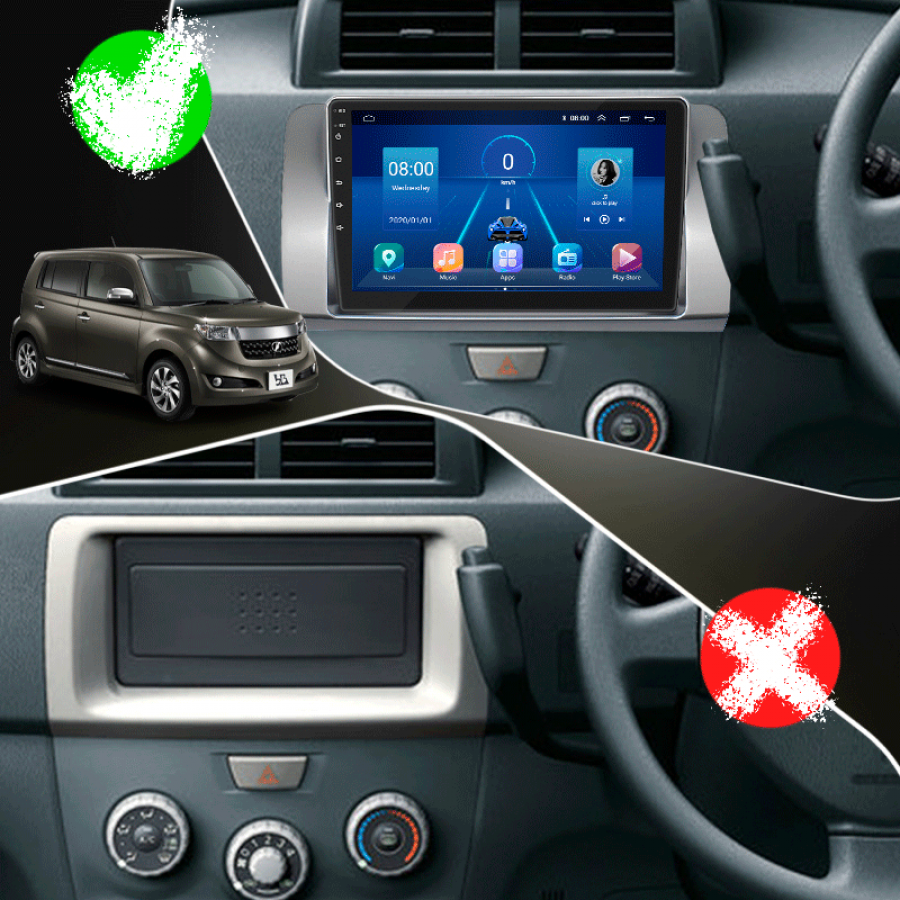 Штатная магнитола Lesko для Toyota bB II Рестайлинг 2008-2016 экран 9" 6/128Gb 4G Wi-Fi GPS Top