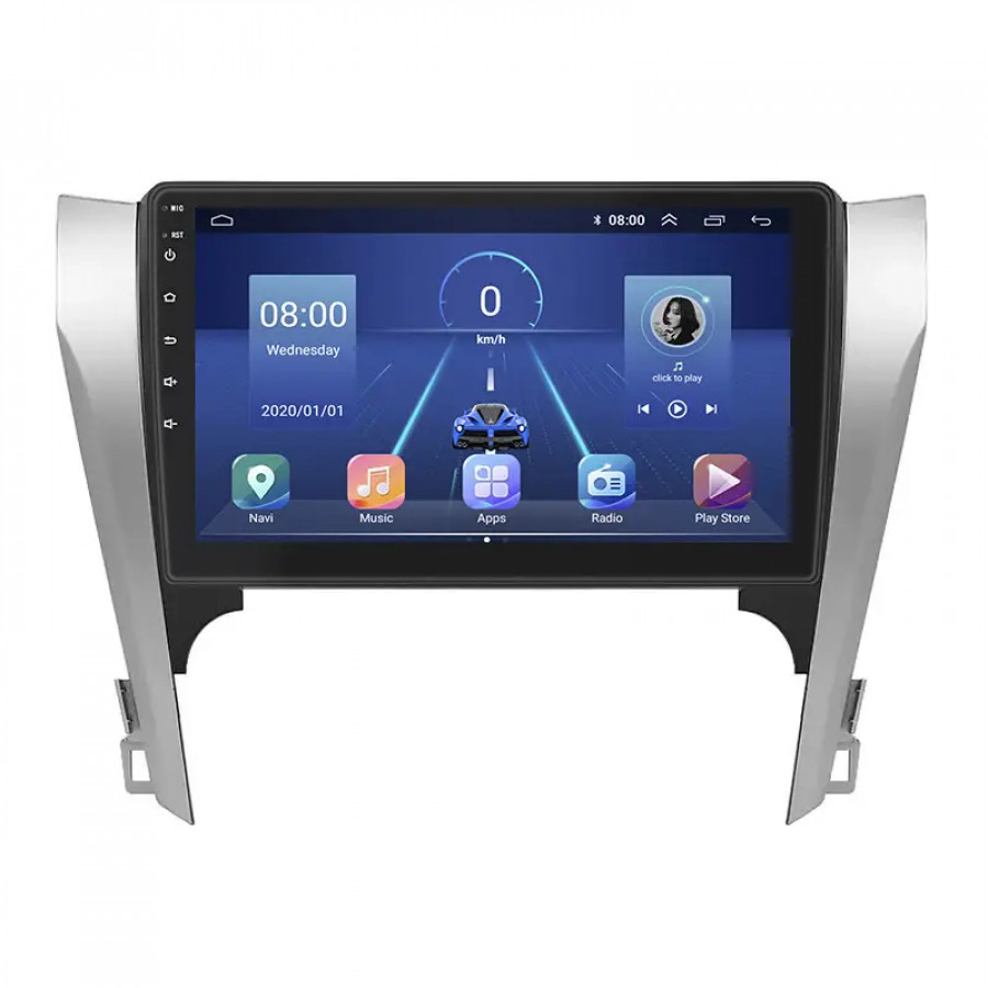 Штатная магнитола Lesko для Toyota Camry VII (XV50) 2011-2014 экран 10" 4/64Gb 4G Wi-Fi GPS Top