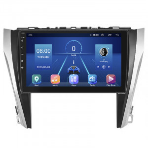 Штатная магнитола Lesko для Toyota Camry VII (XV50) Рестайлинг 2014-2017 экран 10" 4/32Gb 4G Wi-Fi GPS Top