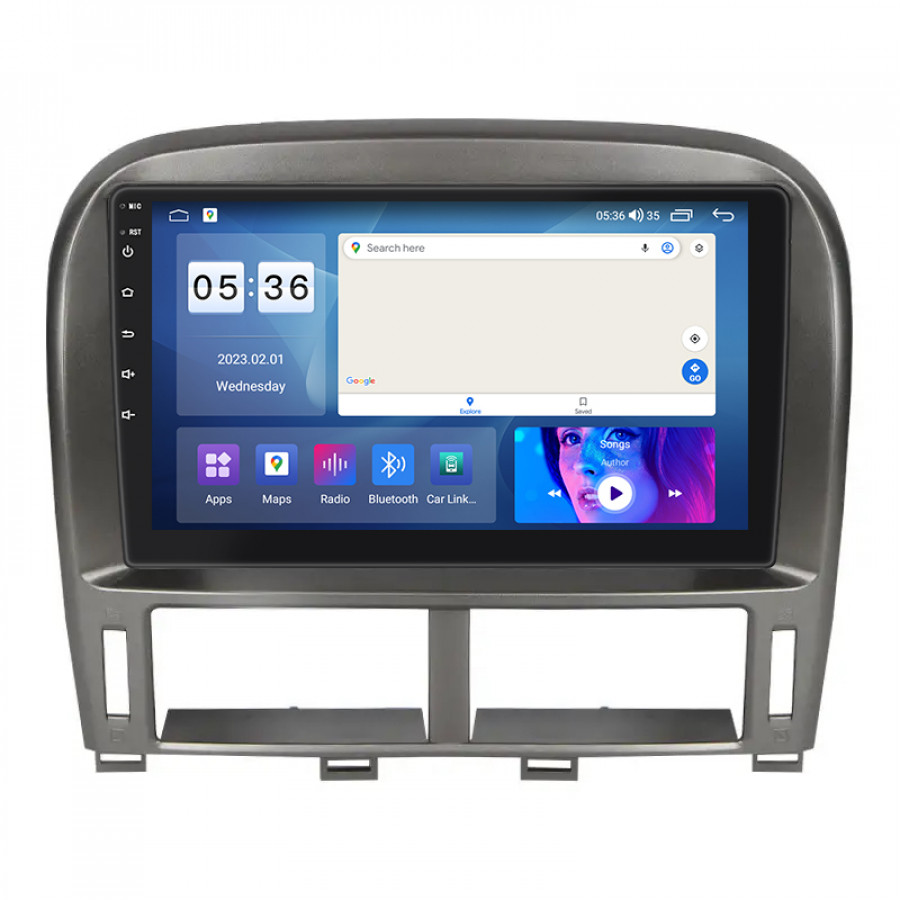 Штатная магнитола Lesko для Toyota Celsior III (F30) Рестайлинг ver 2 2003-2006 экран 9" 4/64Gb CarPlay 4G Wi-Fi GPS Prime