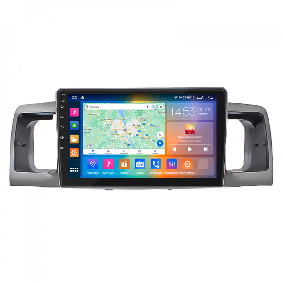 Штатная магнитола Lesko для Toyota Corolla IX (E120, E130) 2000-2004 экран 9" 4/64Gb CarPlay 4G Wi-Fi GPS Prime
