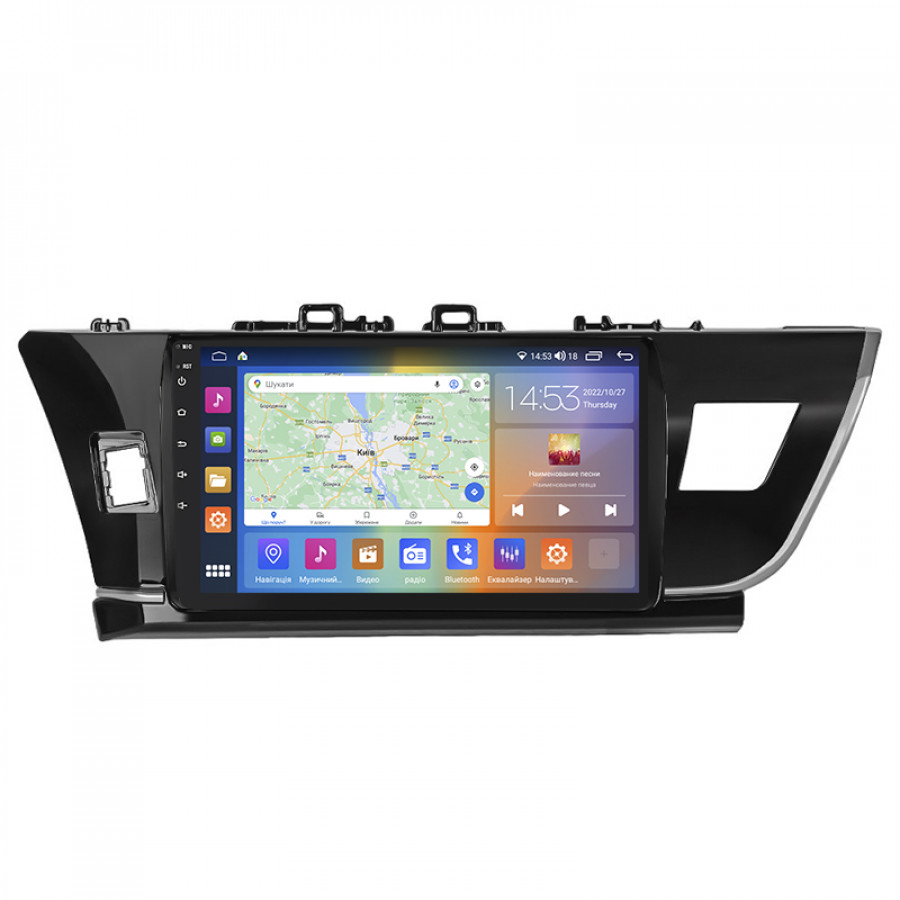 Штатная магнитола Lesko для Toyota Corolla XI (E160, E170) 2012-2016 экран 10" 2/32Gb CarPlay 4G Wi-Fi GPS Prime
