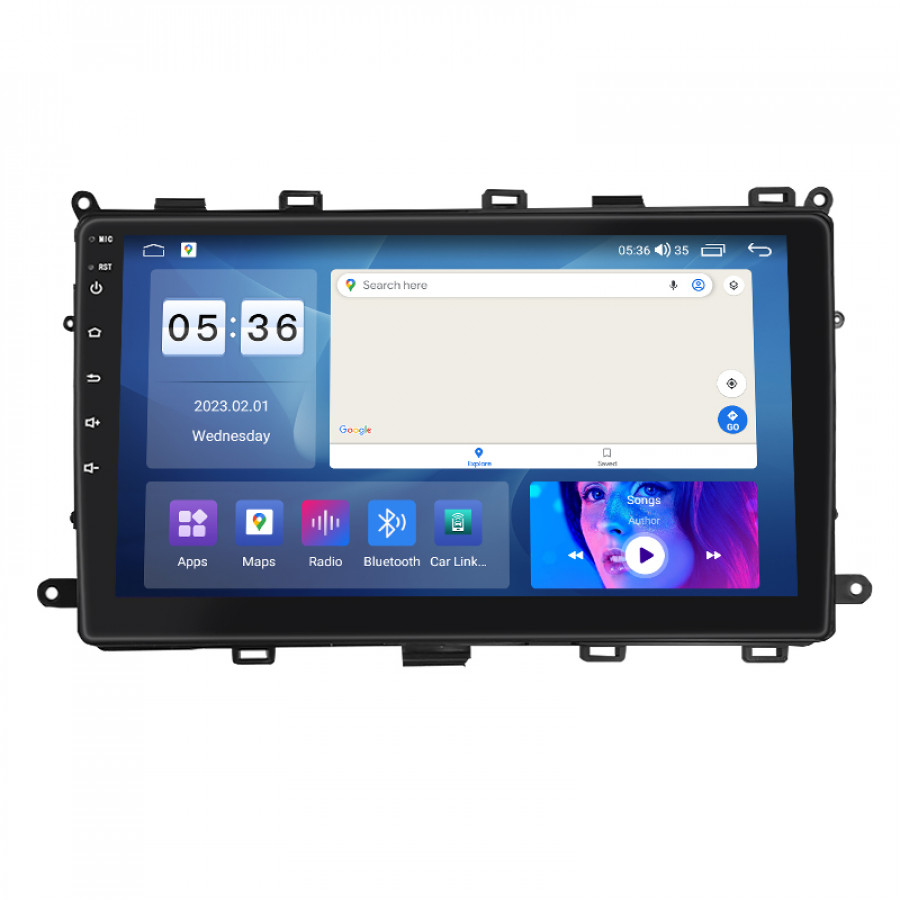 Штатная магнитола Lesko для Toyota Corolla XI (E160, E170) ver 2 2017-2019 экран 9" 2/32Gb CarPlay 4G Wi-Fi GPS Prime