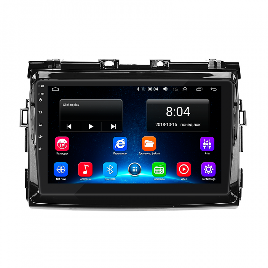 Штатная магнитола Lesko для Toyota Estima III 2006-2008 экран 9" 2/32Gb Wi-Fi GPS Base
