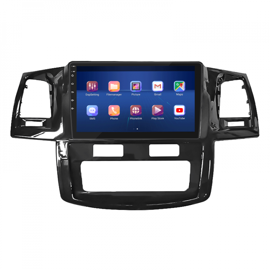 Штатная магнитола Lesko для Toyota Fortuner I 2005-2015 экран 9" 2/32Gb 4G Wi-Fi GPS Top