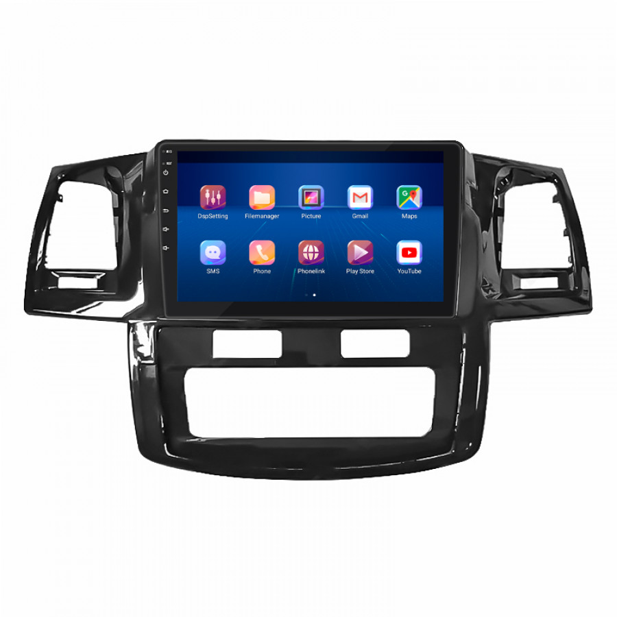 Штатная магнитола Lesko для Toyota Fortuner I 2005-2015 экран 9" 4/64Gb 4G Wi-Fi GPS Top