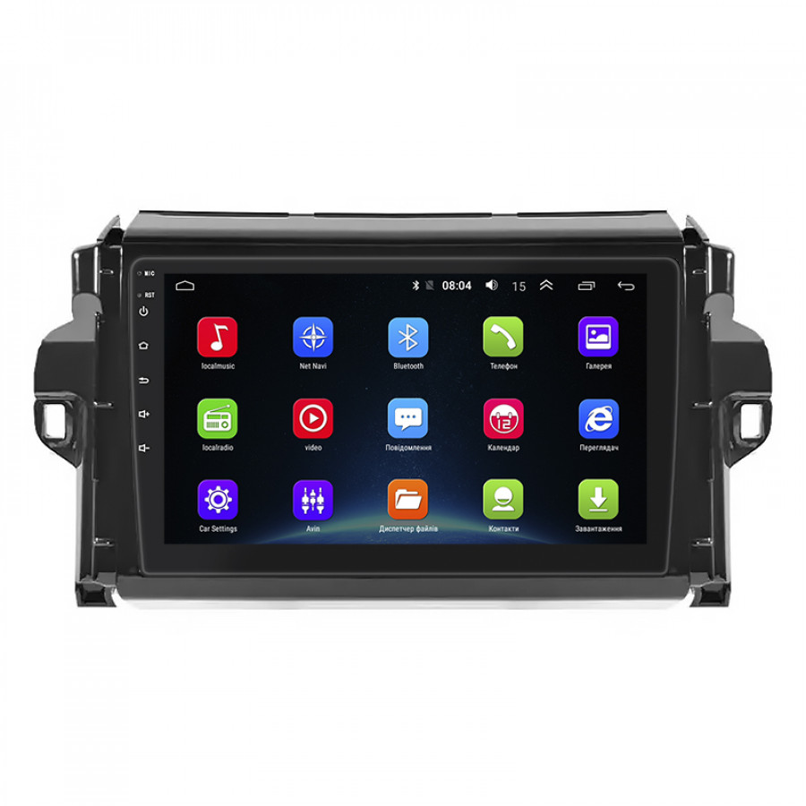 Штатная магнитола Lesko для Toyota Fortuner II 2015-2020 экран 9" 2/32Gb Wi-Fi GPS Base