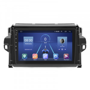 Штатная магнитола Lesko для Toyota Fortuner II Рестайлинг 2020-н.в. экран 9" 2/32Gb 4G Wi-Fi GPS Top