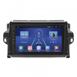 Штатная магнитола Lesko для Toyota Fortuner II Рестайлинг 2020-н.в. экран 9" 6/128Gb 4G Wi-Fi GPS Top