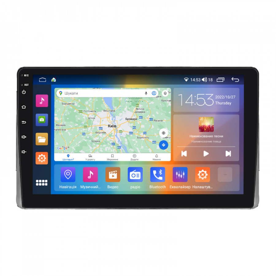 Штатная магнитола Lesko для Toyota Highlander I (U20) Рестайлинг 2003-2007 экран 9" 2/32Gb CarPlay 4G Wi-Fi GPS Prime