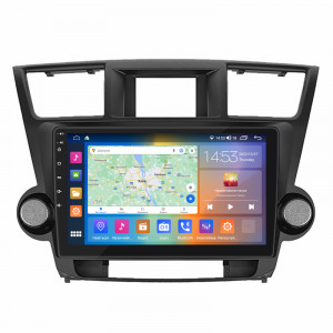Штатная магнитола Lesko для Toyota Highlander II (U40) 2007-2010 экран 10" 2/32Gb CarPlay 4G Wi-Fi GPS Prime