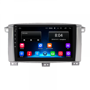 Штатная магнитола Lesko для Toyota Land Cruiser 100 Series Рестайлинг 1 2002-2005 экран 9" 4/64Gb 4G Wi-Fi GPS Top