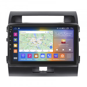 Штатная магнитола Lesko для Toyota Land Cruiser 200 Series Рестайлинг 1 2012-2015 экран 10" 4/64Gb CarPlay 4G Wi-Fi GPS Prime