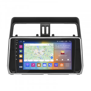 Штатная магнитола Lesko для Toyota Land Cruiser Prado 150 Series Рестайлинг 2 2017-2020 экран 10" 4/64Gb CarPlay 4G Wi-Fi GPS Prime