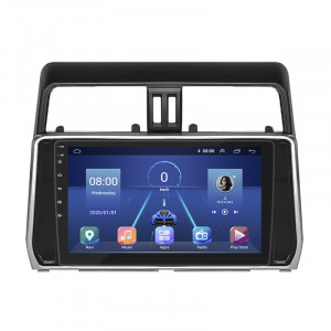 Штатная магнитола Lesko для Toyota Land Cruiser Prado 150 Series Рестайлинг 2 2017-2020 экран 10" 4/32Gb 4G Wi-Fi GPS Top