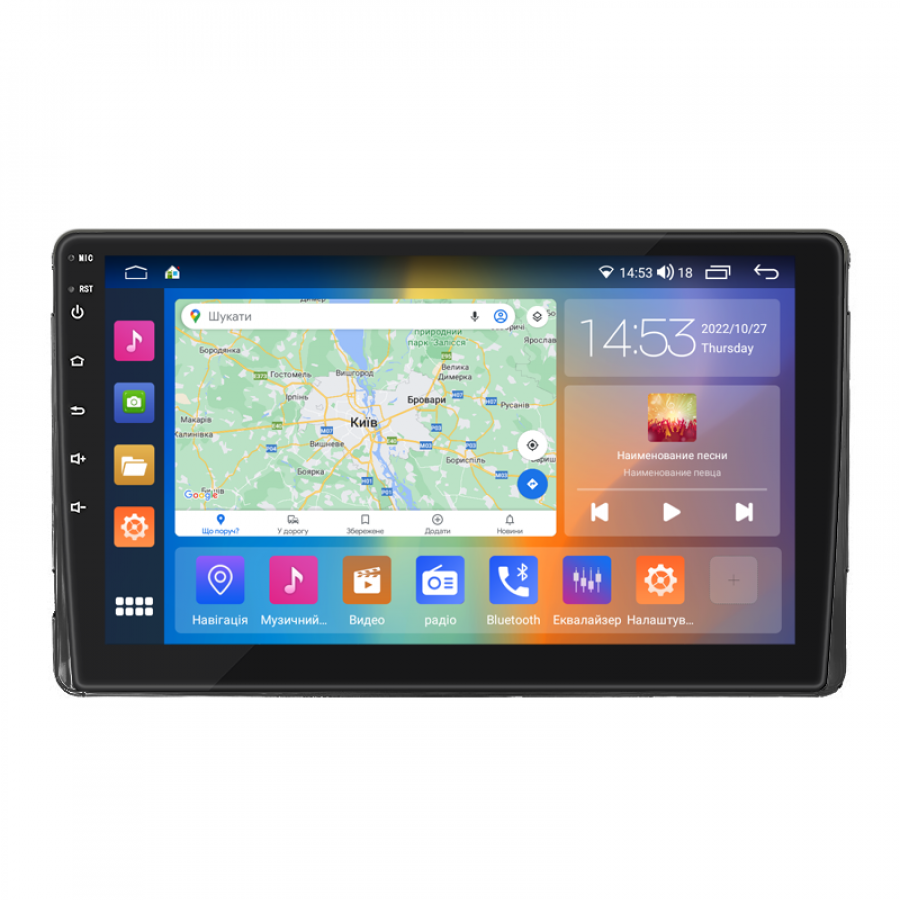 Штатная магнитола Lesko для Toyota Matrix II (E140) 2008-2014 экран 9" 4/64Gb CarPlay 4G Wi-Fi GPS Prime