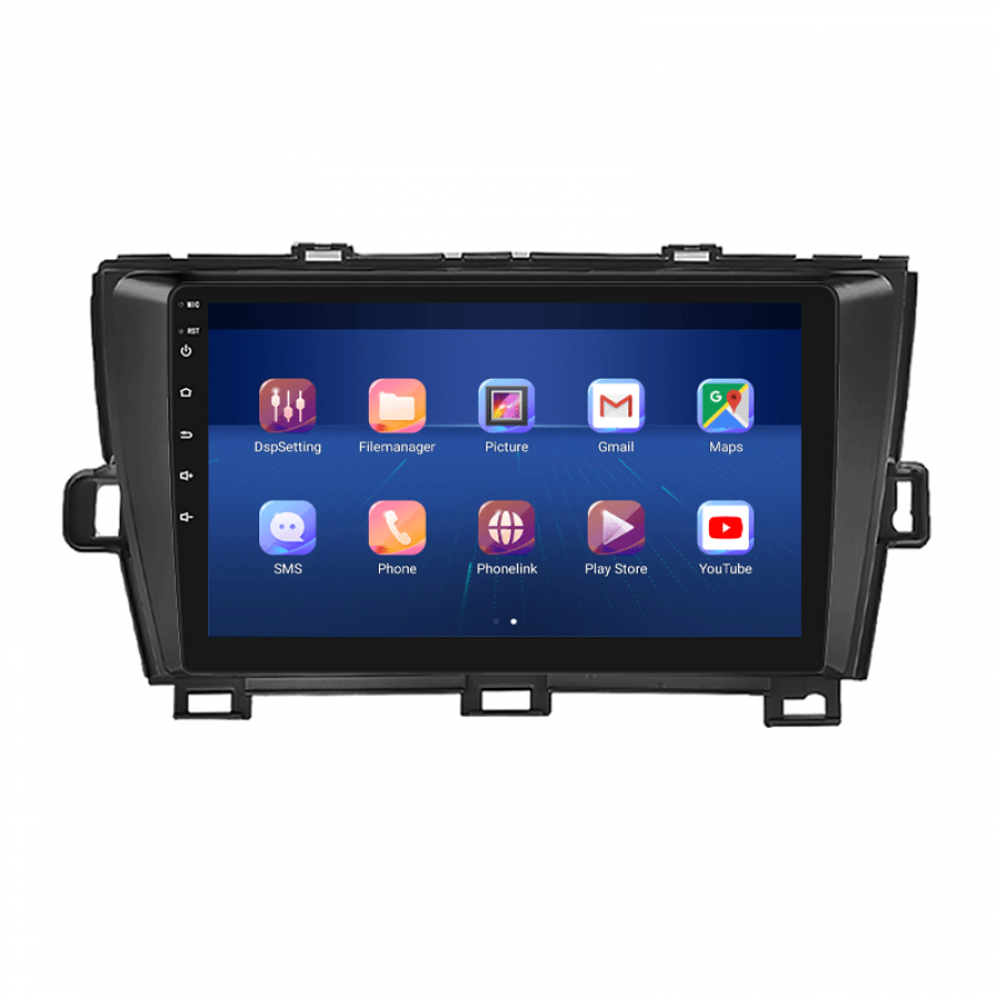 Штатная магнитола Lesko для Toyota Prius III (XW30) 2009-2011 экран 9" 2/32Gb 4G Wi-Fi GPS Top