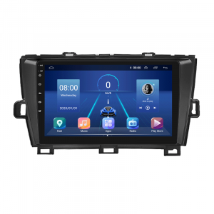 Штатная магнитола Lesko для Toyota Prius III (XW30) 2009-2011 экран 9" 6/128Gb 4G Wi-Fi GPS Top