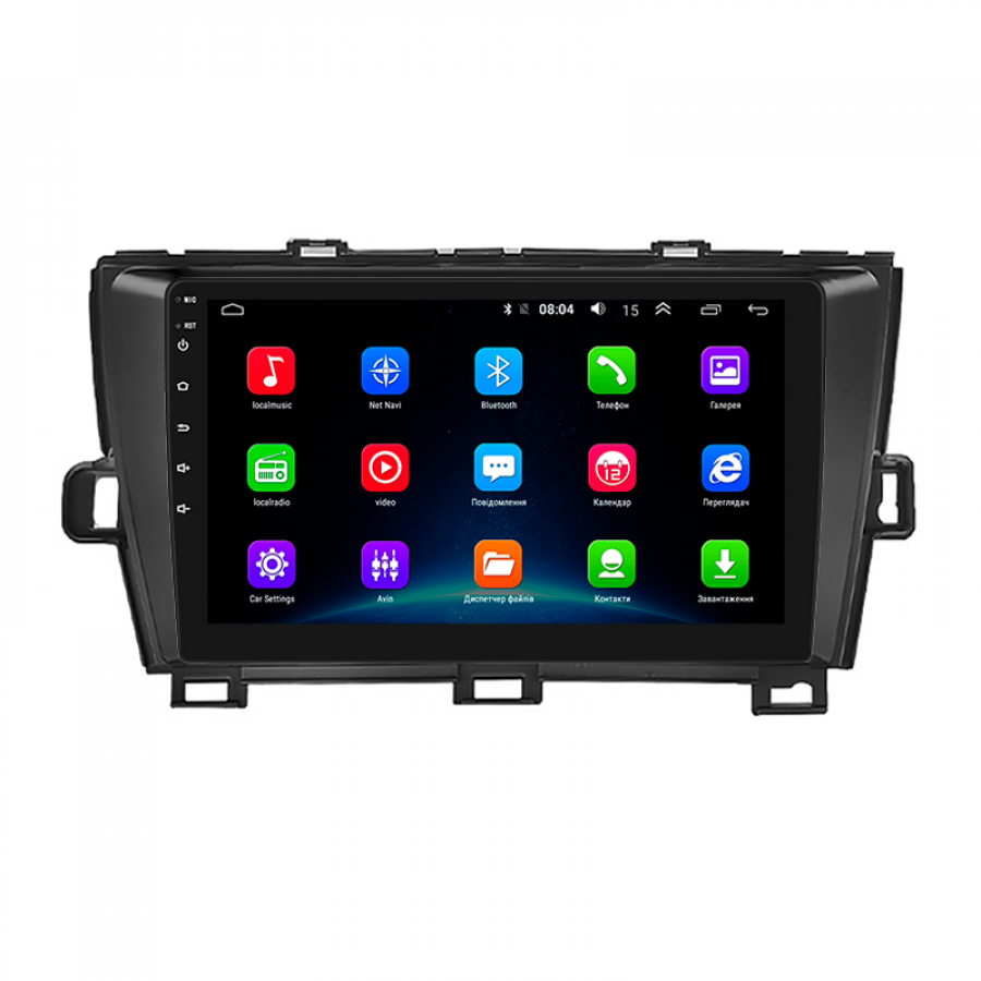Штатная магнитола Lesko для Toyota Prius III Рестайлинг (XW30) 2011-2015 экран 9" 2/32Gb Wi-Fi GPS Base