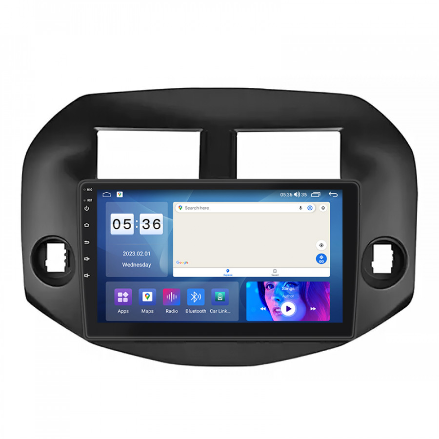 Штатная магнитола Lesko для Toyota RAV4 III (XA30) 2005-2010 экран 10" 2/32Gb CarPlay 4G Wi-Fi GPS Prime