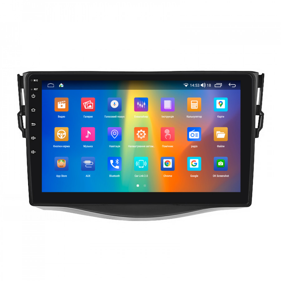 Штатная магнитола Lesko для Toyota RAV4 III (XA30) Рестайлинг 2010-2016 экран 9" 2/32Gb CarPlay 4G Wi-Fi GPS Prime