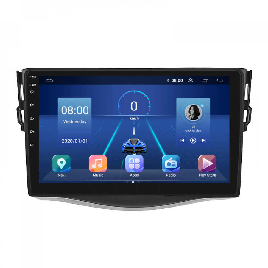 Штатная магнитола Lesko для Toyota RAV4 III (XA30) Рестайлинг 2010-2016 экран 9" 6/128Gb 4G Wi-Fi GPS Top