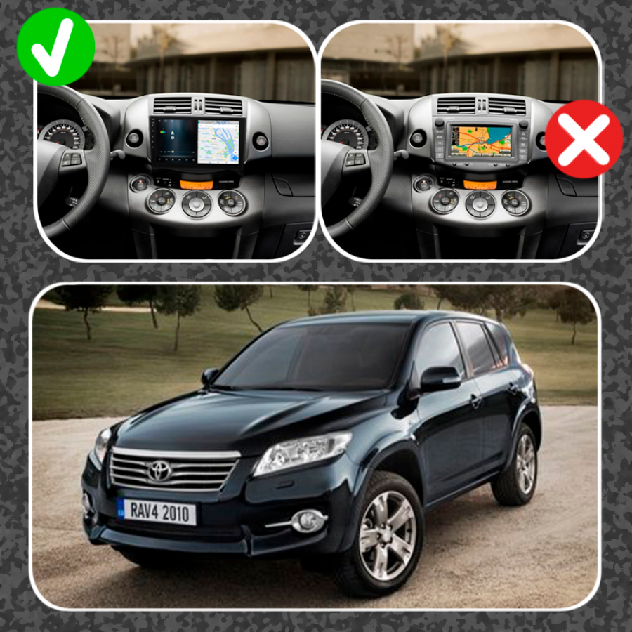 Штатная магнитола Lesko для Toyota RAV4 III (XA30) Рестайлинг 2010-2016 экран 9" 6/128Gb 4G Wi-Fi GPS Top