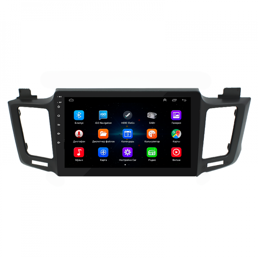 Штатная магнитола Lesko для Toyota RAV4 IV (CA40) 2012-2015 экран 10" 1/16Gb Wi-Fi GPS Base
