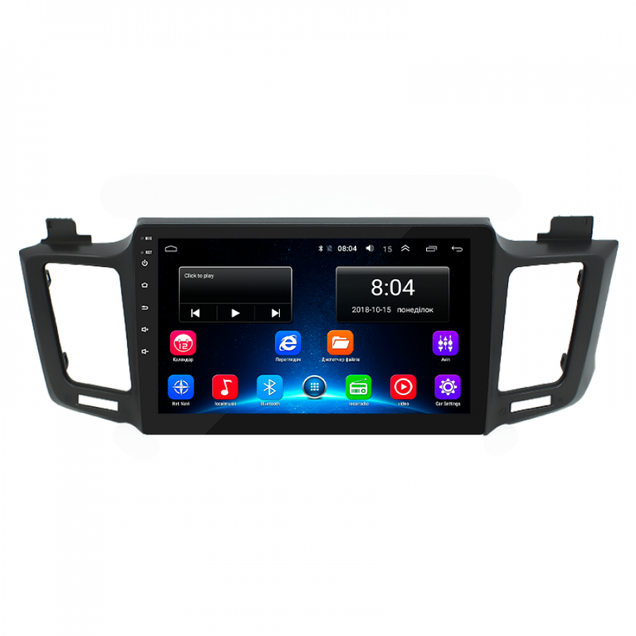 Штатная магнитола Lesko для Toyota RAV4 IV (CA40) 2012-2015 экран 10" 2/32Gb Wi-Fi GPS Base