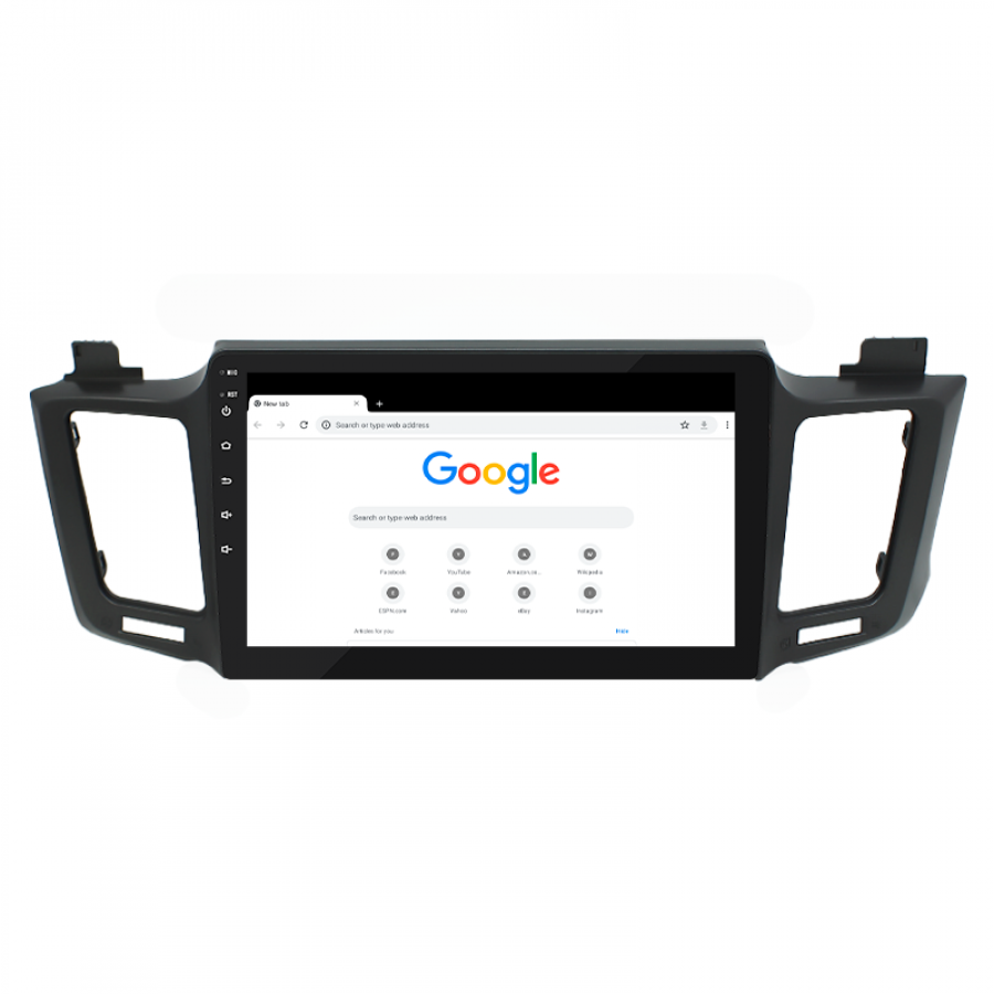 Штатная магнитола Lesko для Toyota RAV4 IV (CA40) 2012-2015 экран 10" 2/32Gb Wi-Fi GPS Base