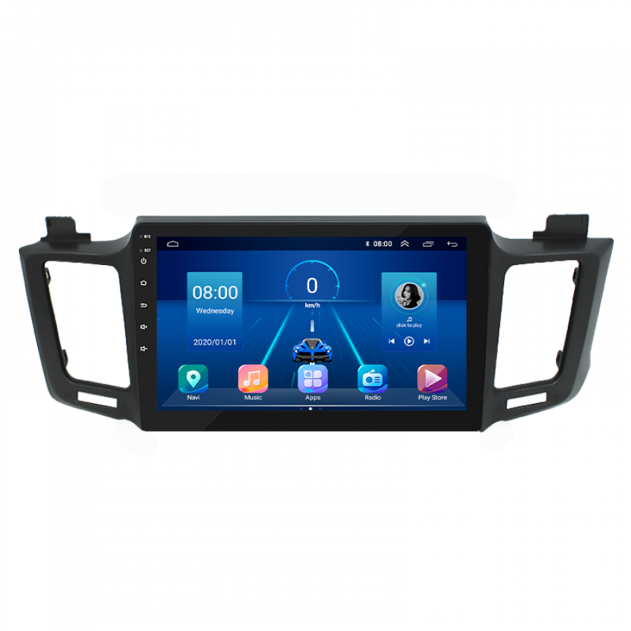 Штатная магнитола Lesko для Toyota RAV4 IV (CA40) 2012-2015 экран 10" 2/32Gb 4G Wi-Fi GPS Top