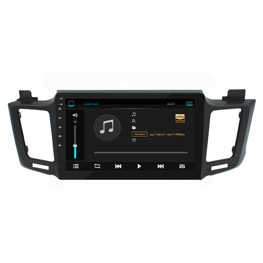 Штатная магнитола Lesko для Toyota RAV4 IV (CA40) 2012-2015 экран 10" 2/32Gb 4G Wi-Fi GPS Top