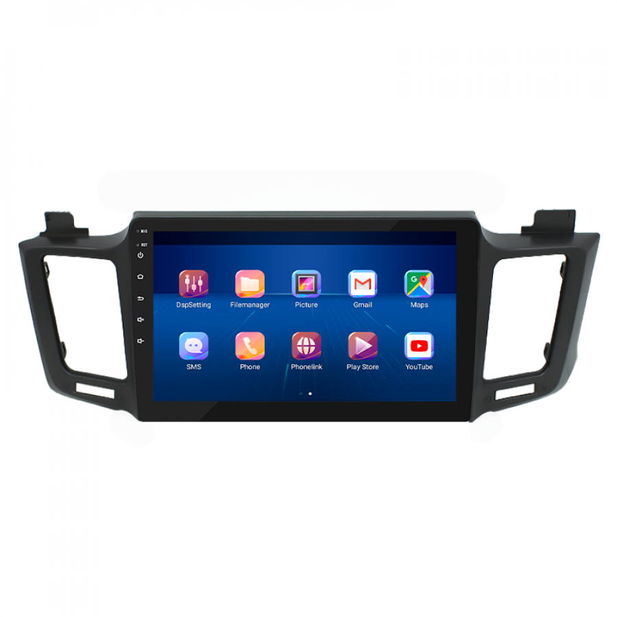 Штатная магнитола Lesko для Toyota RAV4 IV (CA40) 2012-2015 экран 10" 2/32Gb 4G Wi-Fi GPS Top