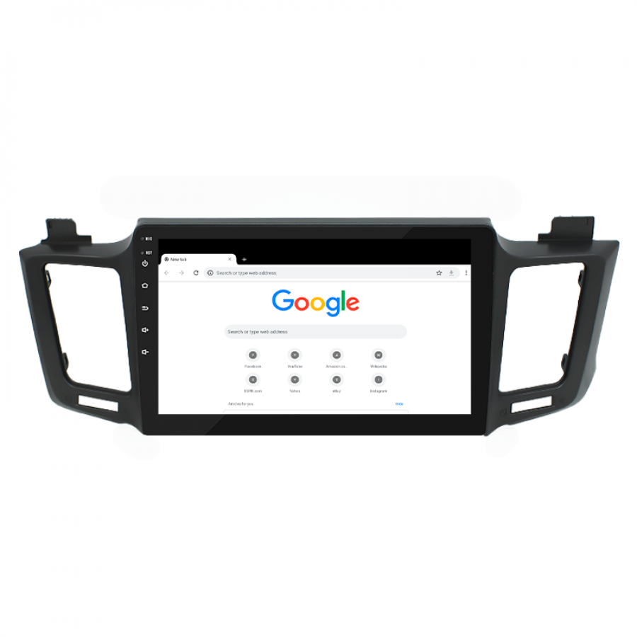 Штатная магнитола Lesko для Toyota RAV4 IV (CA40) 2012-2015 экран 10" 2/32Gb 4G Wi-Fi GPS Top