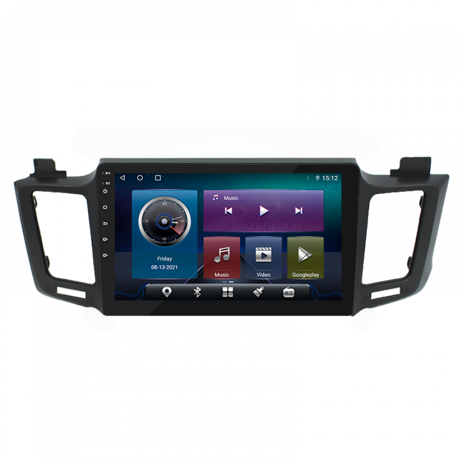 Штатная магнитола Lesko для Toyota RAV4 IV (CA40) 2012-2015 экран 10" 4/32Gb 4G Wi-Fi GPS Top