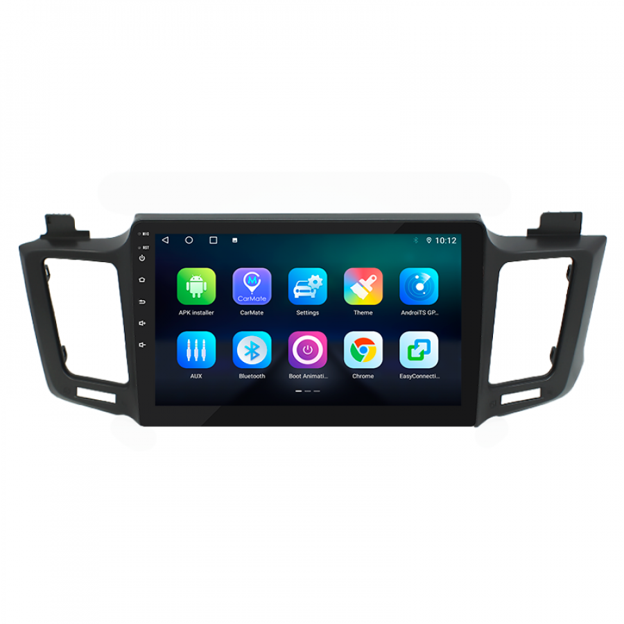 Штатная магнитола Lesko для Toyota RAV4 IV (CA40) 2012-2015 экран 10" 4/32Gb 4G Wi-Fi GPS Top