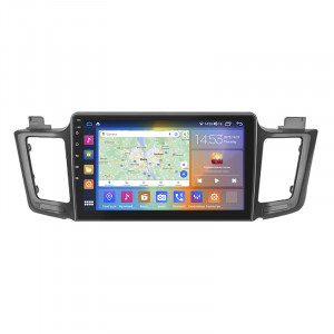 Штатная магнитола Lesko для Toyota RAV4 IV (CA40) Рестайлинг 2015-2019 экран 10" 2/32Gb CarPlay 4G Wi-Fi GPS Prime