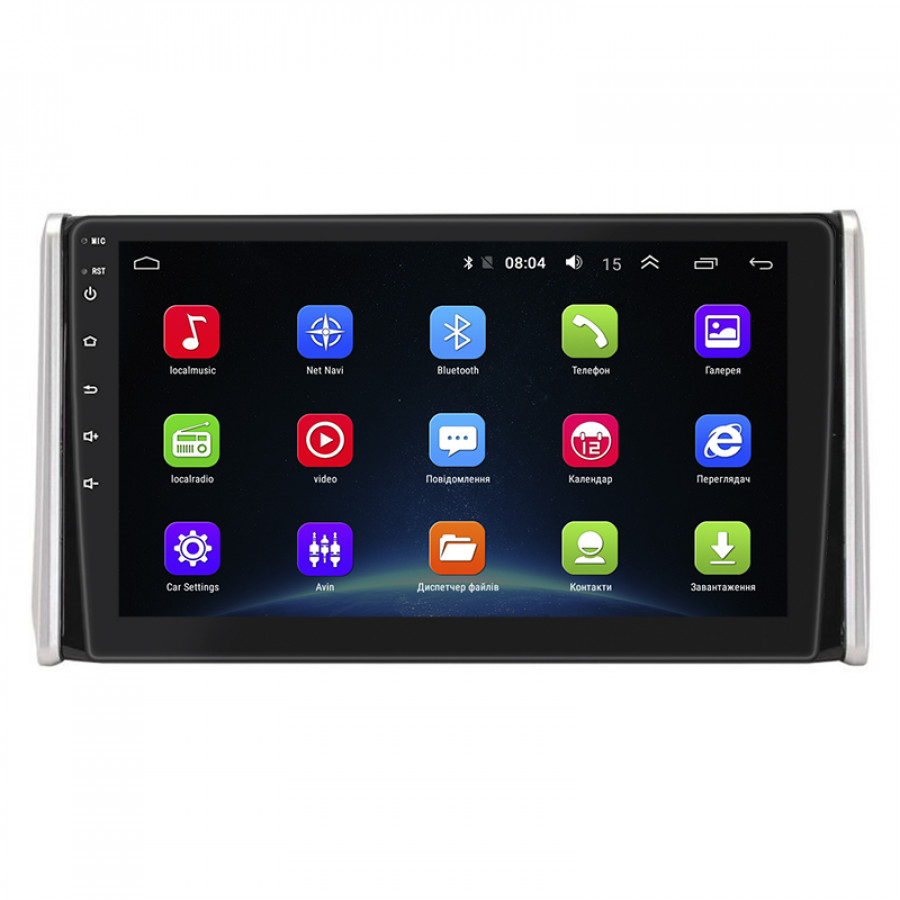 Штатная магнитола Lesko для Toyota RAV4 V (XA50) 2018-н.в. экран 10" 2/32Gb Wi-Fi GPS Base