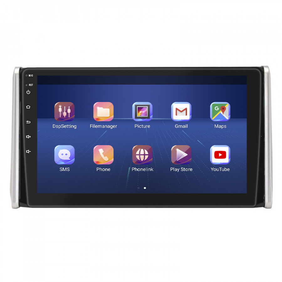 Штатная магнитола Lesko для Toyota RAV4 V (XA50) 2018-н.в. экран 10" 4/32Gb 4G Wi-Fi GPS Top