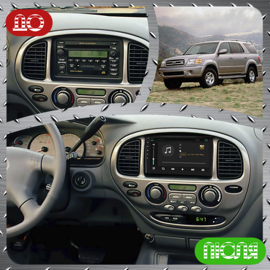 Штатная магнитола Lesko для Toyota Sequoia I Рестайлинг 2004-2007 экран 9" 2/32Gb Wi-Fi GPS Base
