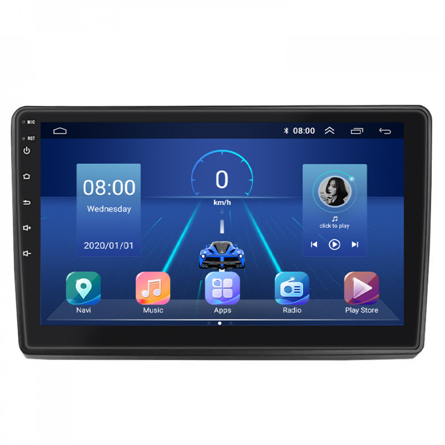 Штатная магнитола Lesko для Toyota Sienna II Рестайлинг 2005-2010 экран 9" 6/128Gb 4G Wi-Fi GPS Top