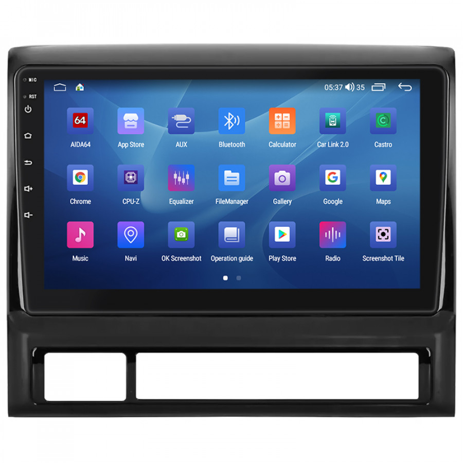 Штатная магнитола Lesko для Toyota Tacoma II 2004-2011 экран 9" 4/64Gb CarPlay 4G Wi-Fi GPS Prime